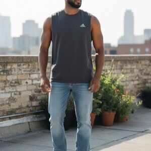 Adidas Men's The Go-To Performance Climalite Tank Tee Shirt (2X)